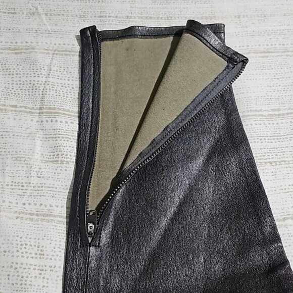 J Brand Lamb Leather Zippered Ankle Pants Size 29 - Picture 7 of 9